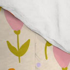 Colourful spring flowers pattern  Comforter Gallery Image 4