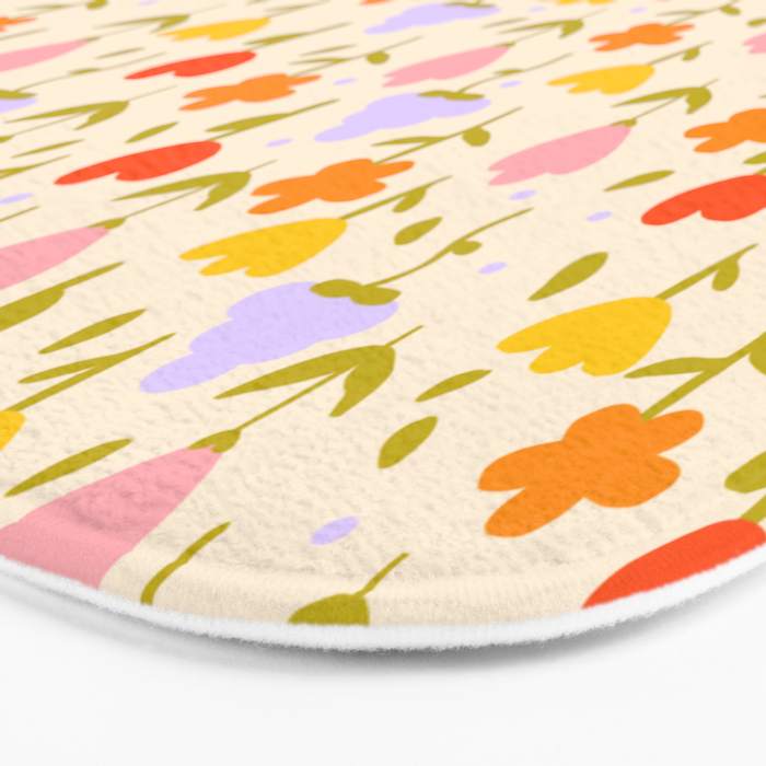 Colourful spring flowers pattern  Bath Mat Gallery Image 3