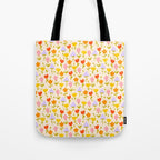 Colourful spring flowers pattern  Tote Bag Gallery Image 1