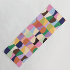 Retro Colorful Wavy Checkerboard Yoga Mat Gallery Image 1