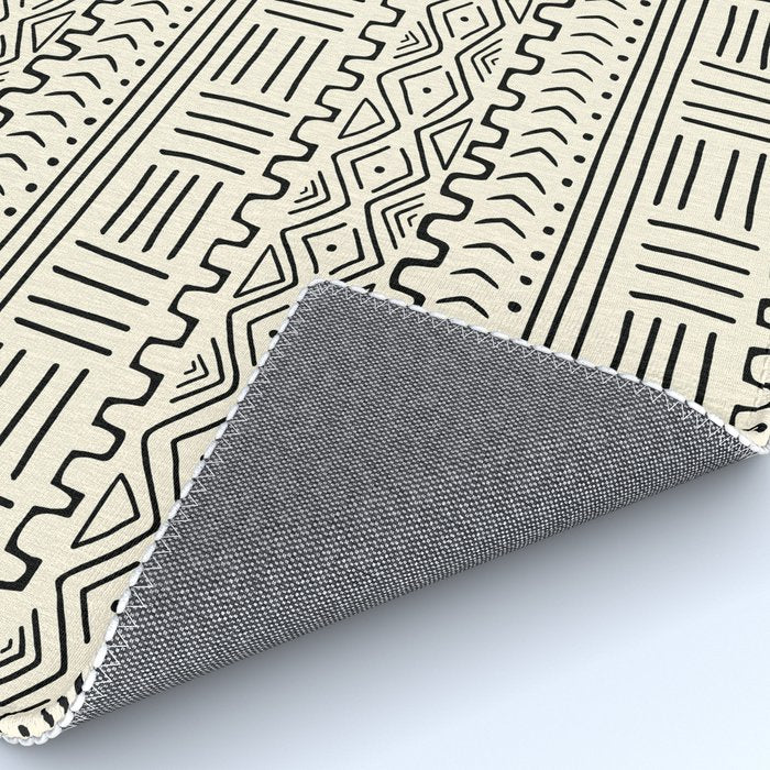 Mud Cloth on Cream Rug Gallery Image 4
