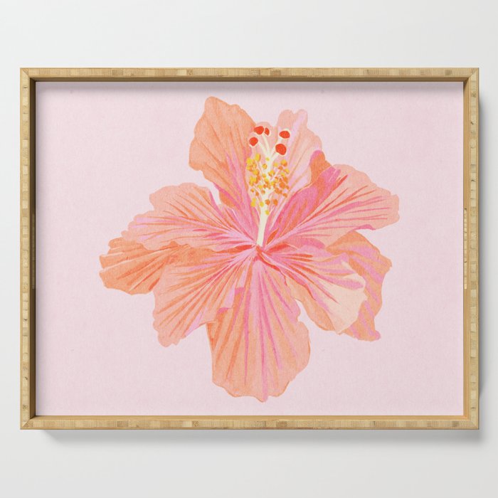 Hibiscus Flower Serving Tray Gallery Image 1