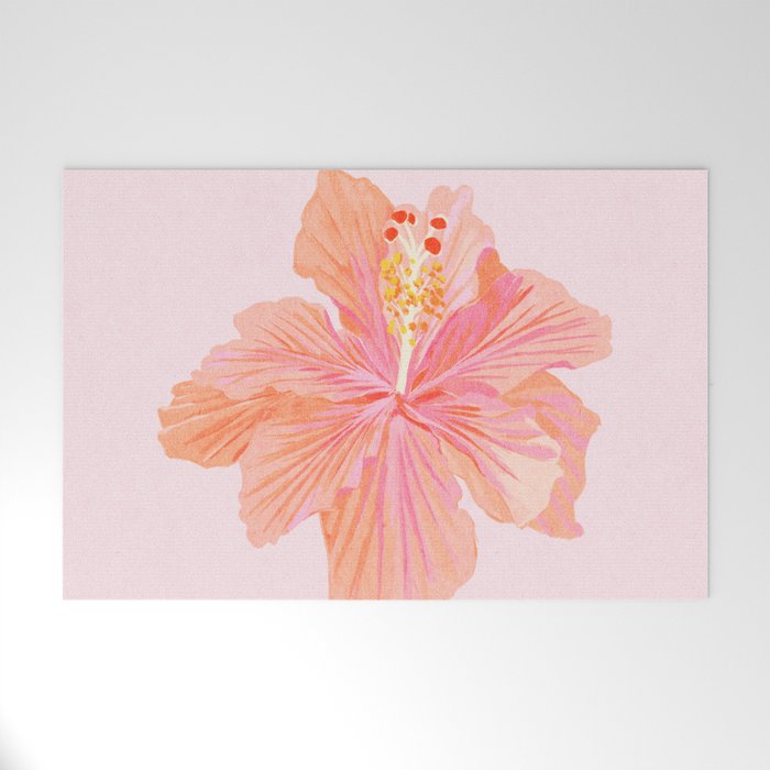 Hibiscus Flower Welcome Mat Gallery Image 1
