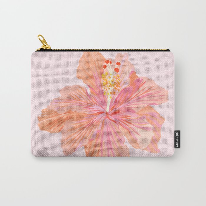 Hibiscus Flower Carry All Pouch Gallery Image 1