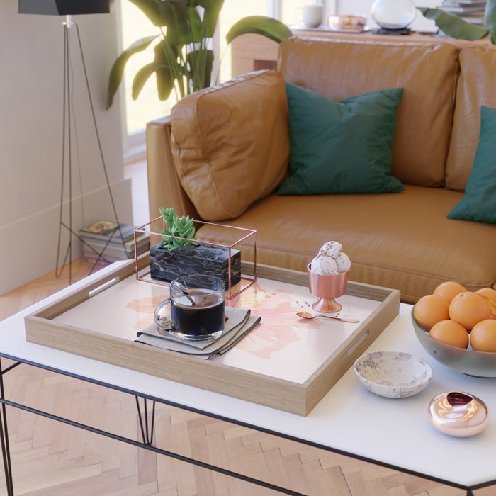 Hibiscus Flower Serving Tray Gallery Image 2