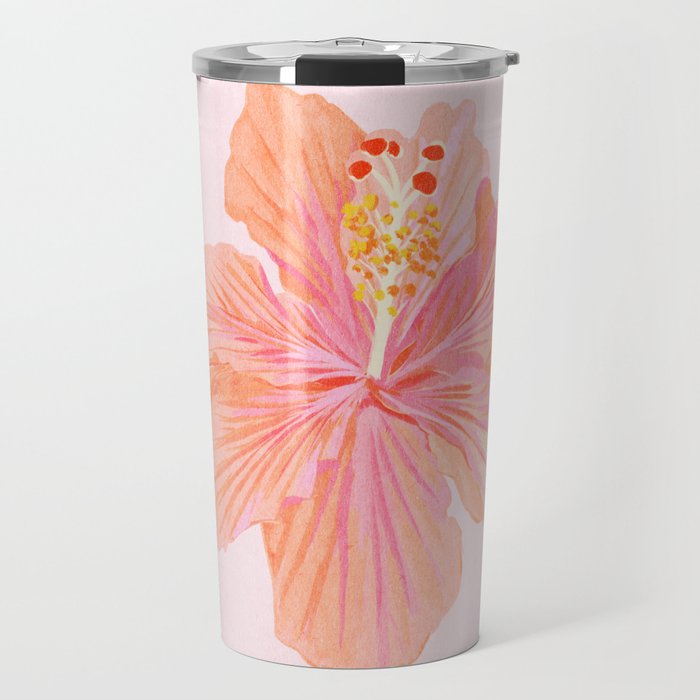 Hibiscus Flower Travel Mug Gallery Image 1