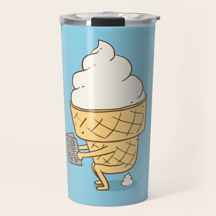 Everyone Poops (Blue) Travel Mug Gallery Image 1