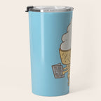 Everyone Poops (Blue) Travel Mug Gallery Image 3