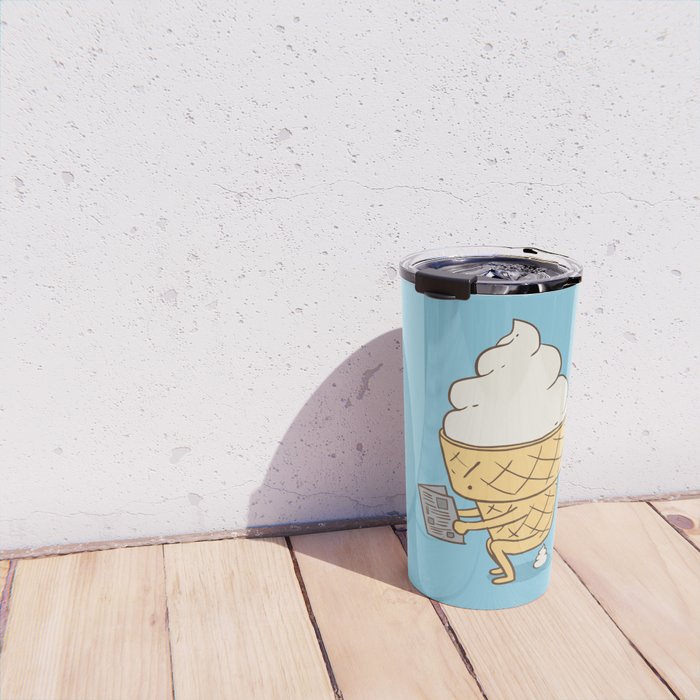 Everyone Poops (Blue) Travel Mug Gallery Image 4