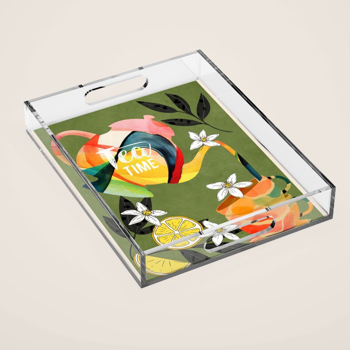 Tea Time 5 Acrylic Tray Gallery Image 1