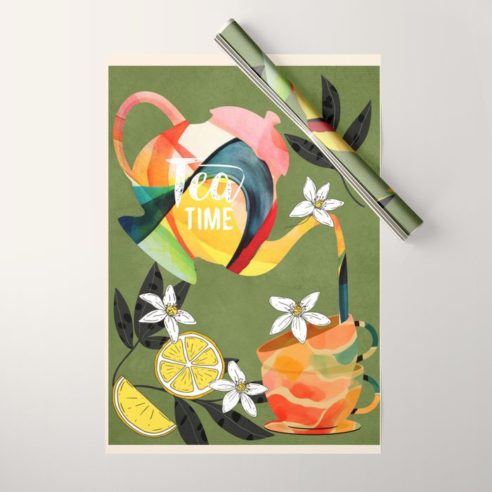 Tea Time 5 Wrapping Paper Gallery Image 1