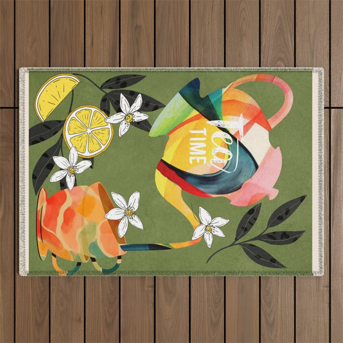 Tea Time 5 Outdoor Rug Gallery Image 1