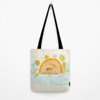 Aquarius surf zodiac // retro art by surfy birdy Tote Bag Gallery Image 2