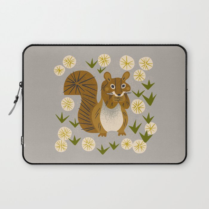 Squirrel and Dandelions Laptop Sleeve Gallery Image 1