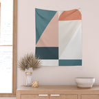 Cirque 01 Abstract Geometric Wall Tapestry Gallery Image 2