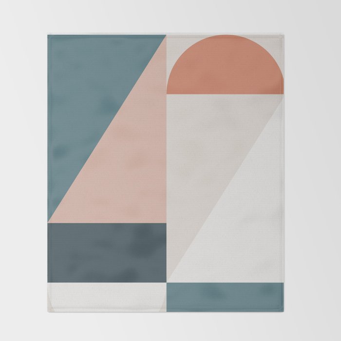 Cirque 01 Abstract Geometric Throw Blanket Gallery Image 2