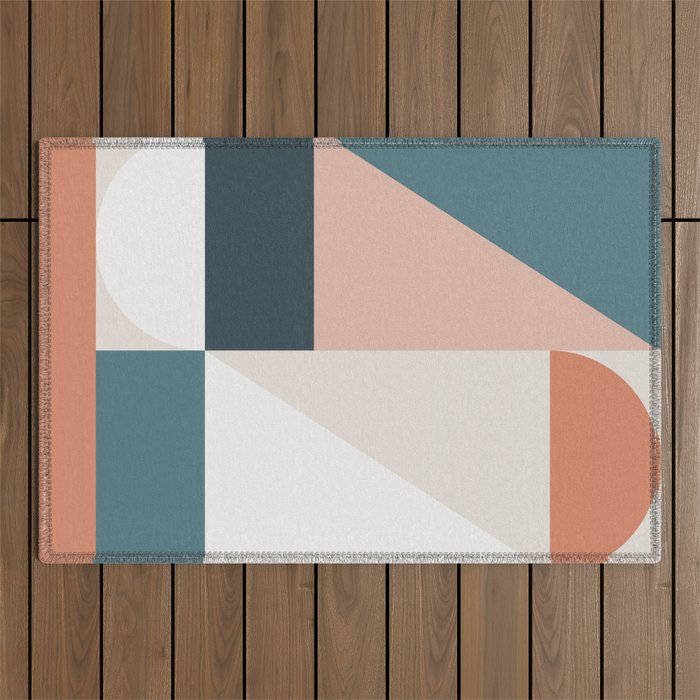 Cirque 01 Abstract Geometric Outdoor Rug Gallery Image 1