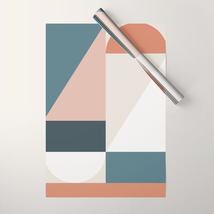 Cirque 01 Abstract Geometric Wrapping Paper Gallery Image 1