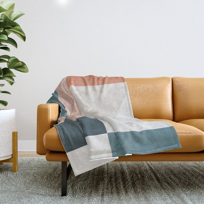 Cirque 01 Abstract Geometric Throw Blanket Gallery Image 1