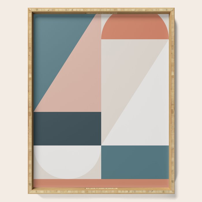 Cirque 01 Abstract Geometric Serving Tray Gallery Image 1