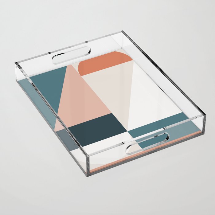 Cirque 01 Abstract Geometric Acrylic Tray Gallery Image 1