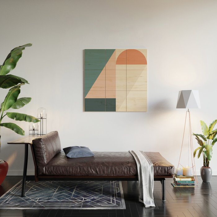 Cirque 01 Abstract Geometric Wood Wall Art Gallery Image 2