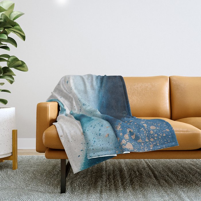 Abstract Oil Painting No.33 Throw Blanket Gallery Image 1