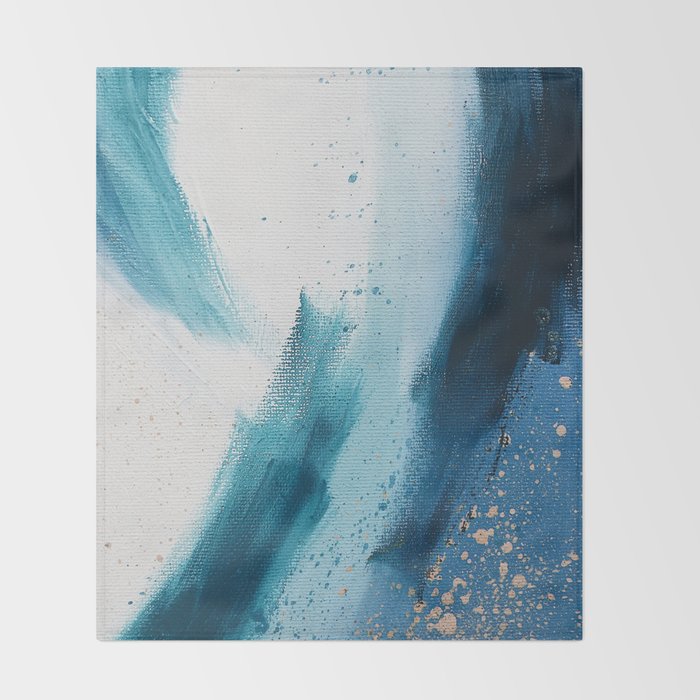 Abstract Oil Painting No.33 Throw Blanket Gallery Image 2