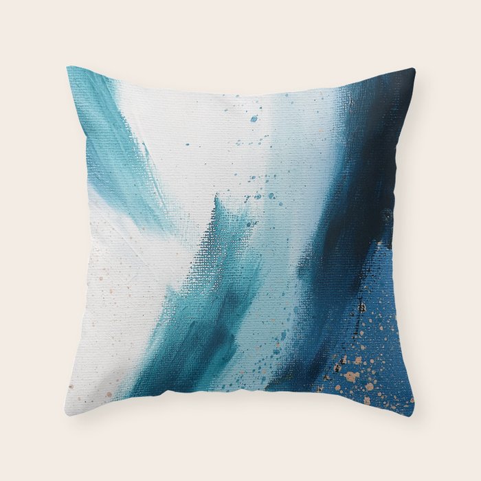 Abstract Oil Painting No.33 Throw Pillow Gallery Image 1
