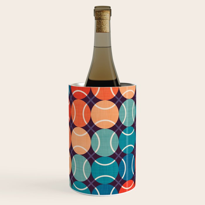 Retro Tennis 70s Rainbow Wine Chiller Gallery Image 2