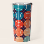 Retro Tennis 70s Rainbow Travel Mug Gallery Image 2