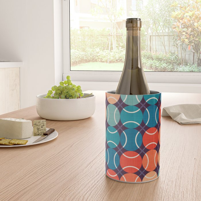 Retro Tennis 70s Rainbow Wine Chiller Gallery Image 4
