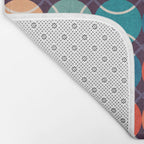 Retro Tennis 70s Rainbow Bath Mat Gallery Image 2