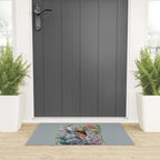 Floral Peacock Garden Welcome Mat Gallery Image 3