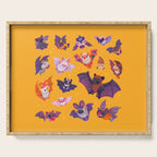 Bat - yellow Serving Tray Gallery Image 1