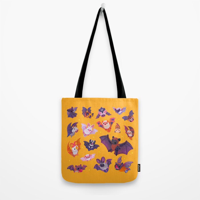 Bat - yellow Tote Bag Gallery Image 2