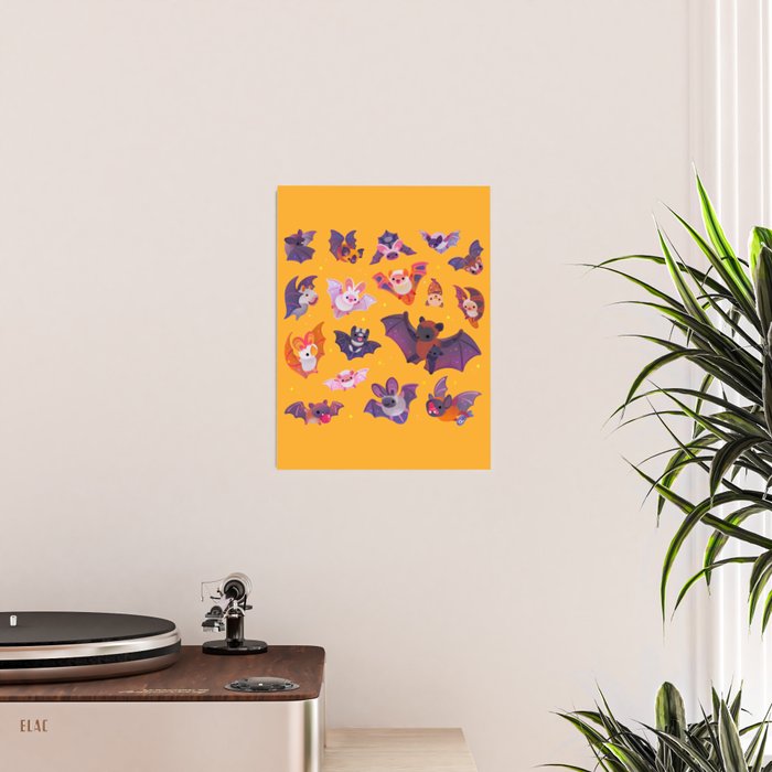 Bat - yellow Poster Gallery Image 2