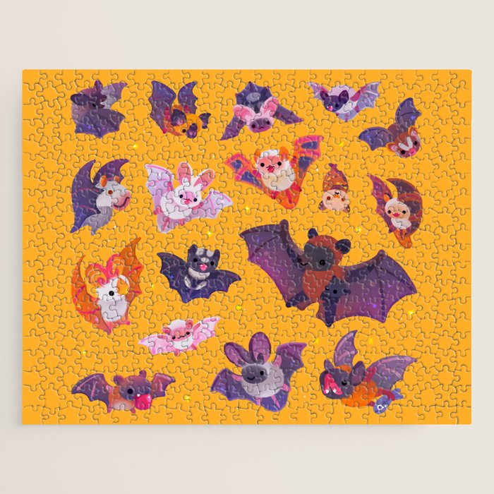 Bat - yellow Jigsaw Puzzle Gallery Image 1