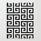 Large Black and White Greek Key Pattern Notebook Gallery Image 4