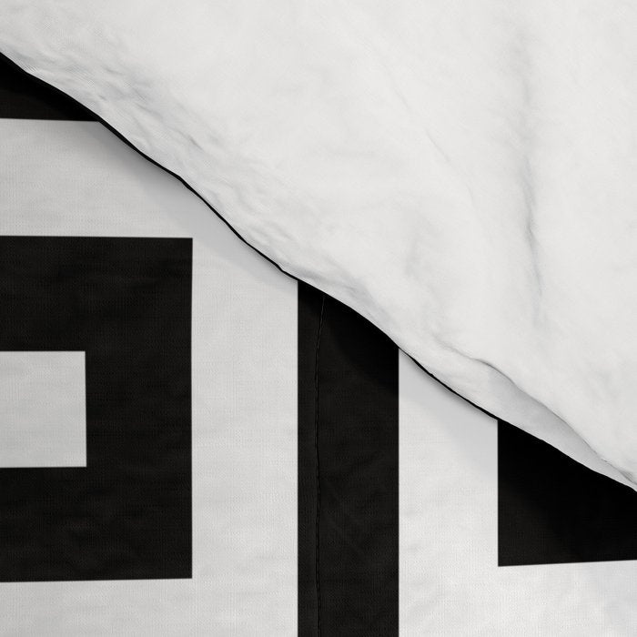 Large Black and White Greek Key Pattern Comforter Gallery Image 4