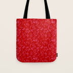 Pink and red romantic wildflowers Tote Bag Gallery Image 1