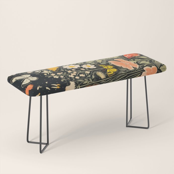 Butterfly Night Garden Bench Gallery Image 1