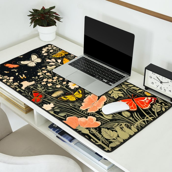 Butterfly Night Garden Desk Mat Gallery Image 2