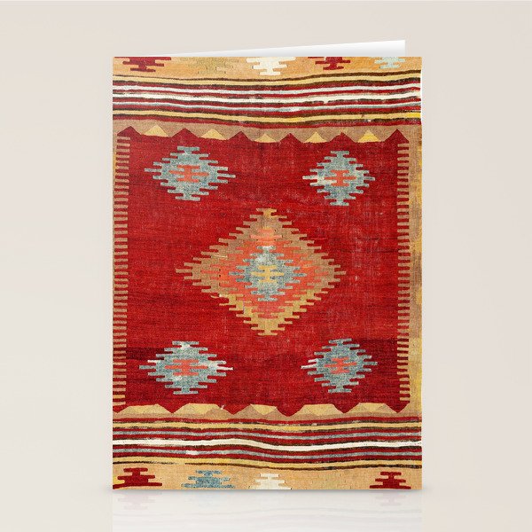 Çal  Antique Turkish Kilim Print Stationery Card Gallery Image 2