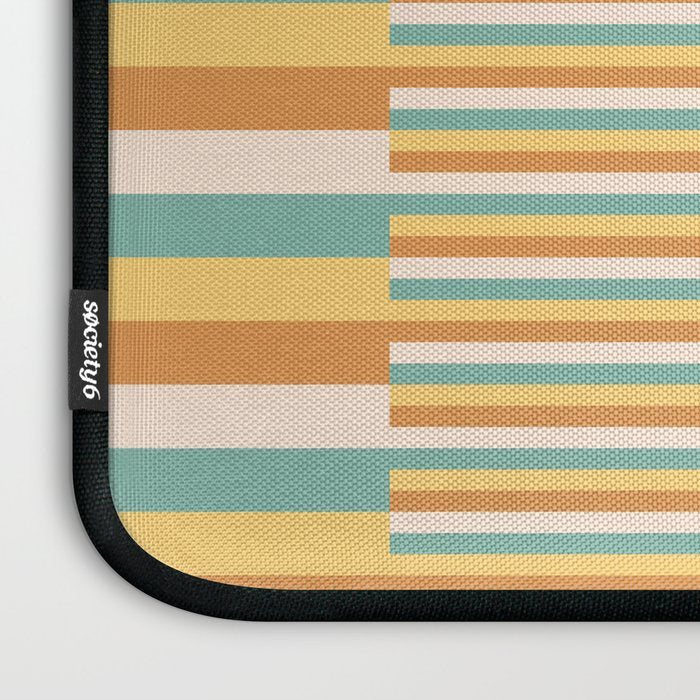 Mixed Stripes Pattern VII Retro Summer Laptop Sleeve Gallery Image 3