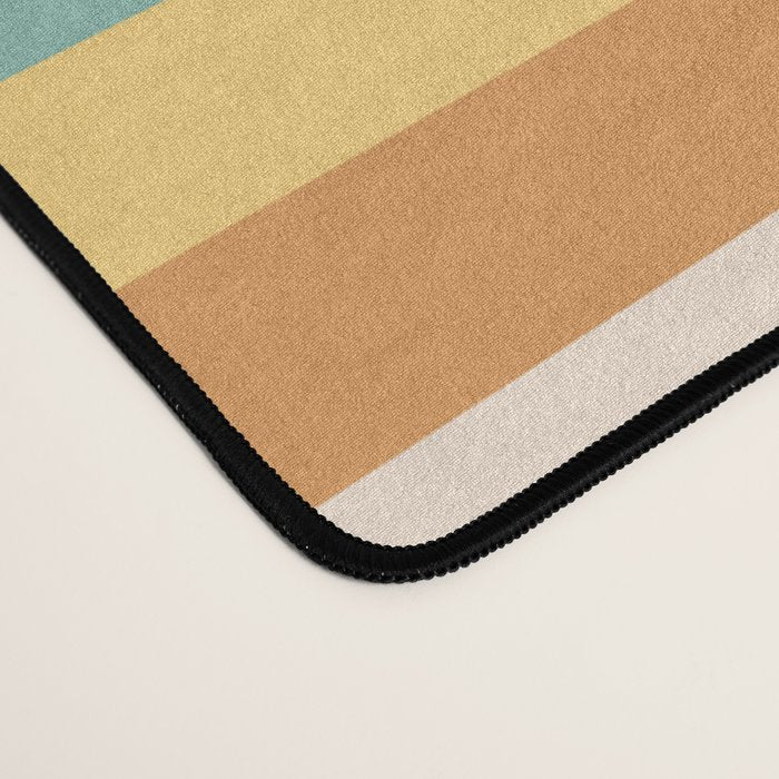 Mixed Stripes Pattern VII Retro Summer Desk Mat Gallery Image 4