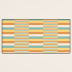 Mixed Stripes Pattern VII Retro Summer Desk Mat Gallery Image 3