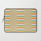 Mixed Stripes Pattern VII Retro Summer Laptop Sleeve Gallery Image 1