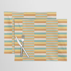 Mixed Stripes Pattern VII Retro Summer Placemat Gallery Image 1