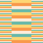 Mixed Stripes Pattern VII Retro Summer Coffee Mug Gallery Image 2